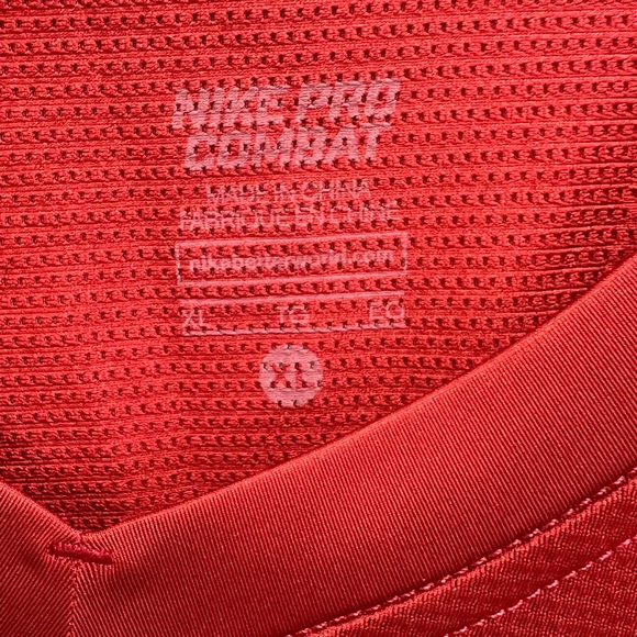 Nike Pro Tank Padded Compression Combat Deflex Basketball Red/Black Top Size XL - Picture 4 of 5